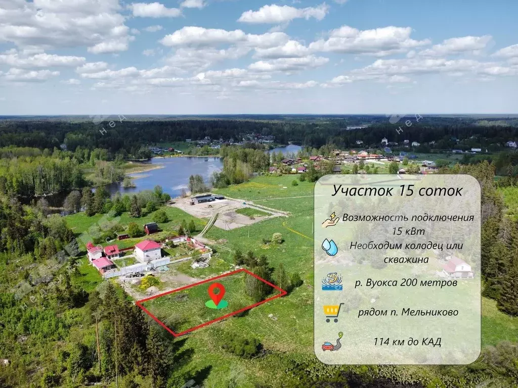 Участок в Ленинградская область, Приозерский район, Мельниковское ... - Фото 1