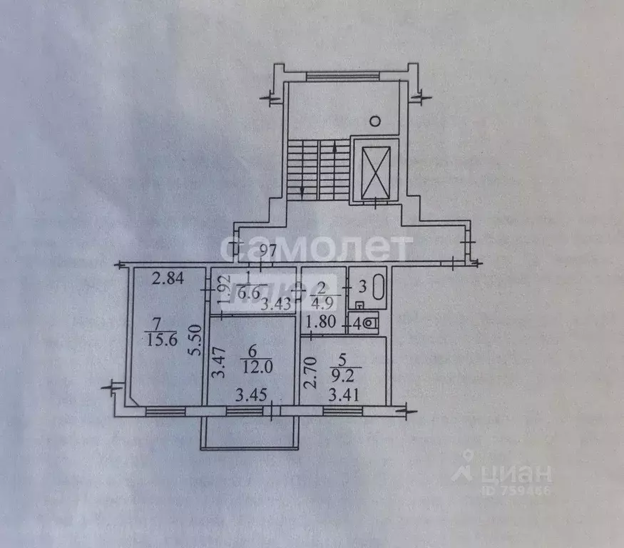2-к кв. Новосибирская область, Новосибирск ул. Титова, 236/2 (52.0 м) - Фото 2