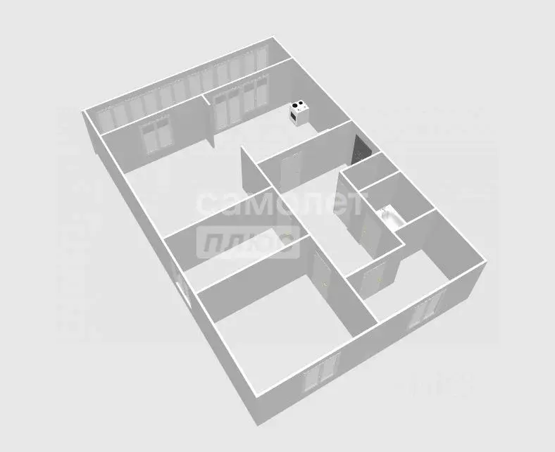 4-к кв. Ульяновская область, Ульяновск ул. Шигаева, 19 (70.3 м) - Фото 1