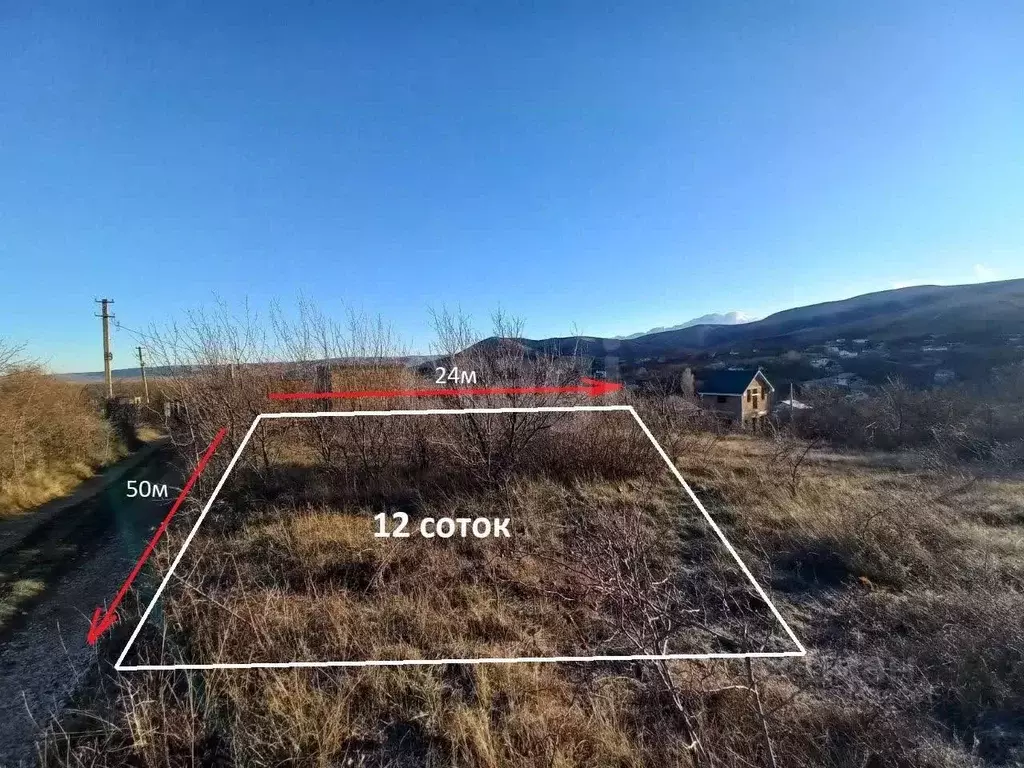 Участок в Крым, Симферопольский район, Добровское с/пос, Мраморное ... - Фото 1