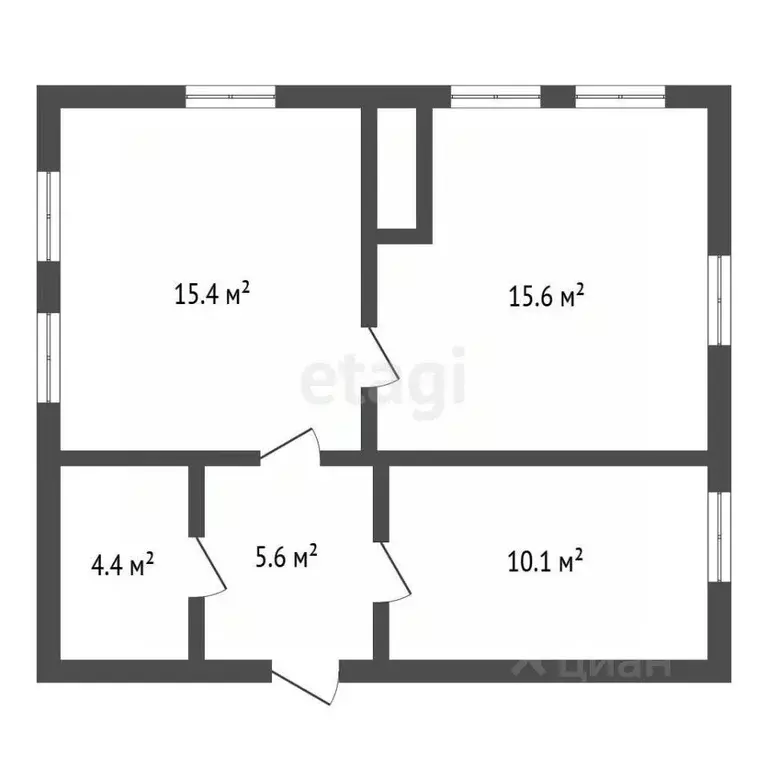 Дом в Воронежская область, с. Репьевка пл. Победы (51 м) - Фото 2