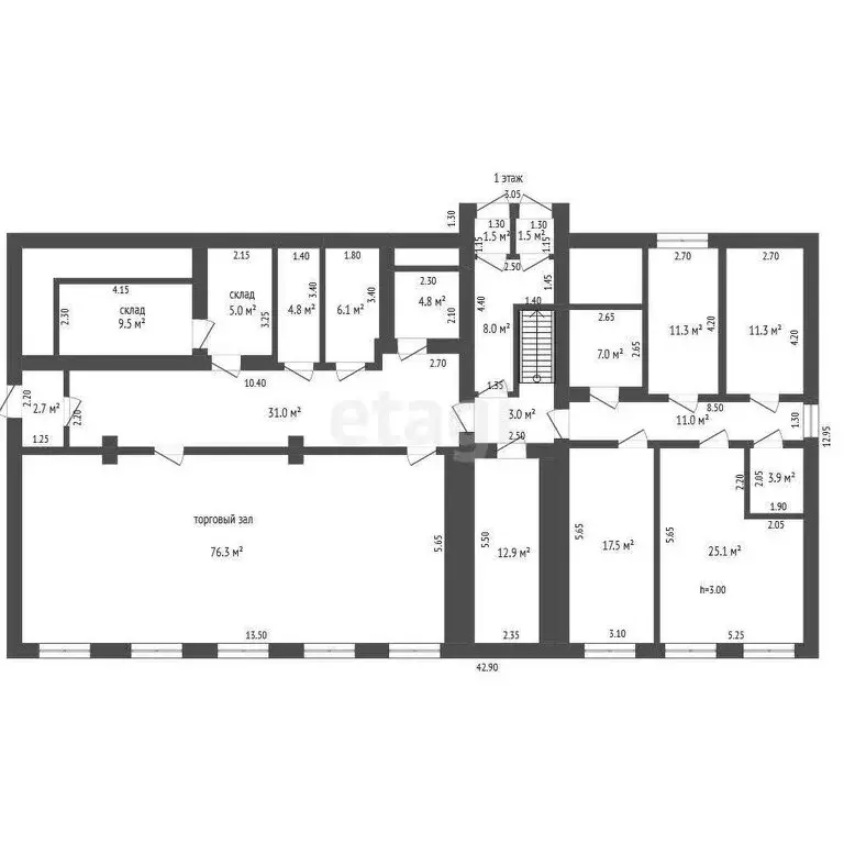 Офис (960 м) - Фото 2