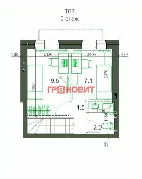 Таунхаус в Новосибирская область, Новосибирский район, Мичуринский ... - Фото 1