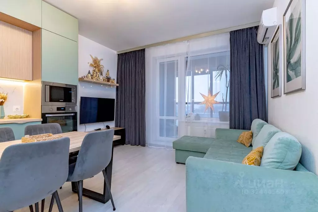 2-к кв. Санкт-Петербург Октябрьская наб., 34к2 (55.9 м) - Фото 1