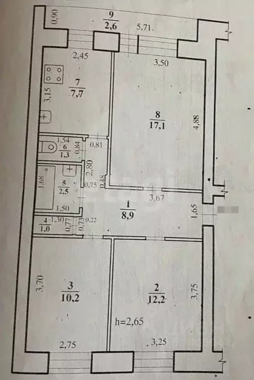 3-к кв. Забайкальский край, Чита ул. Энтузиастов, 44 (60.9 м) - Фото 2