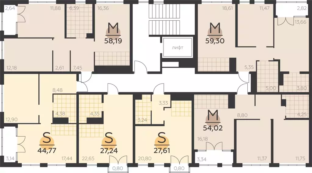 1-к кв. Тульская область, Тула городской округ, пос. Молодежный ул. ... - Фото 2