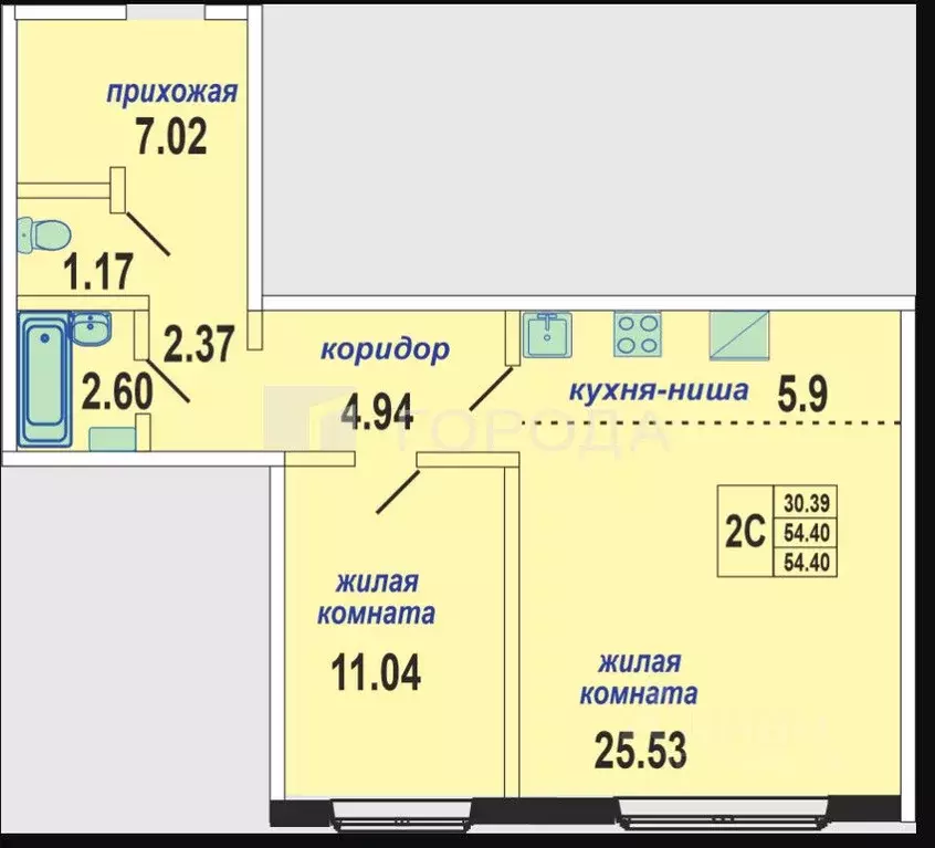 2-к кв. Новосибирская область, Новосибирск ул. Виктора Шевелева, 18/1 ... - Фото 1