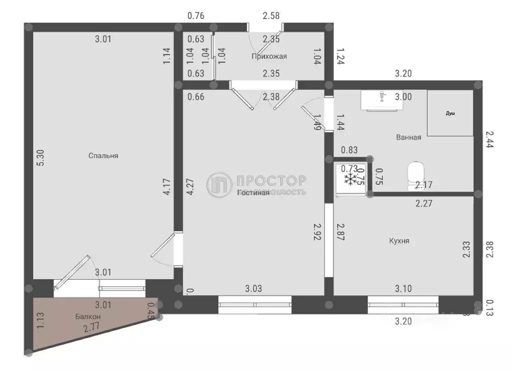 2-к кв. Москва Маленковская ул., 12 (45.0 м) - Фото 2