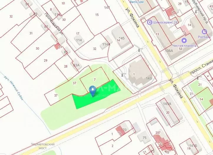 Участок в Брянская область, Брянск Пролетарская ул., 83А (9.0 сот.) - Фото 1