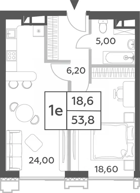 2-к кв. москва просп. генерала дорохова, вл1к2 (53.8 м) - Фото 0