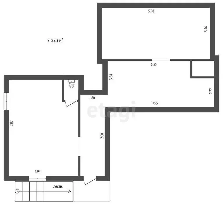 Помещение свободного назначения (85.3 м) - Фото 0