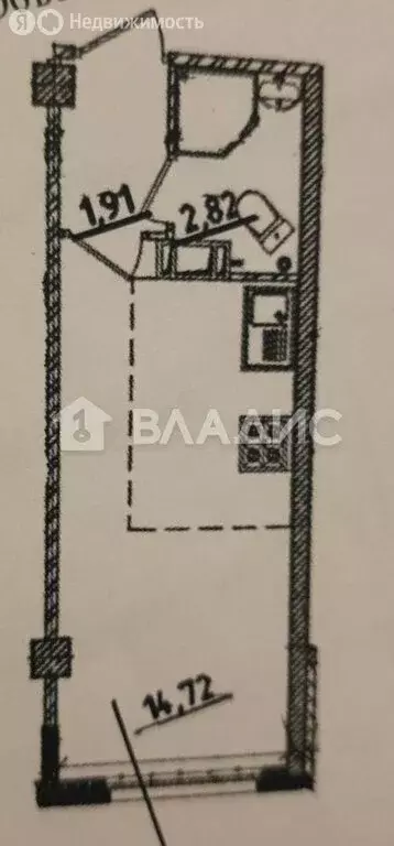 Квартира-студия: Мурино, улица Шоссе в Лаврики, 93 (20 м) - Фото 1