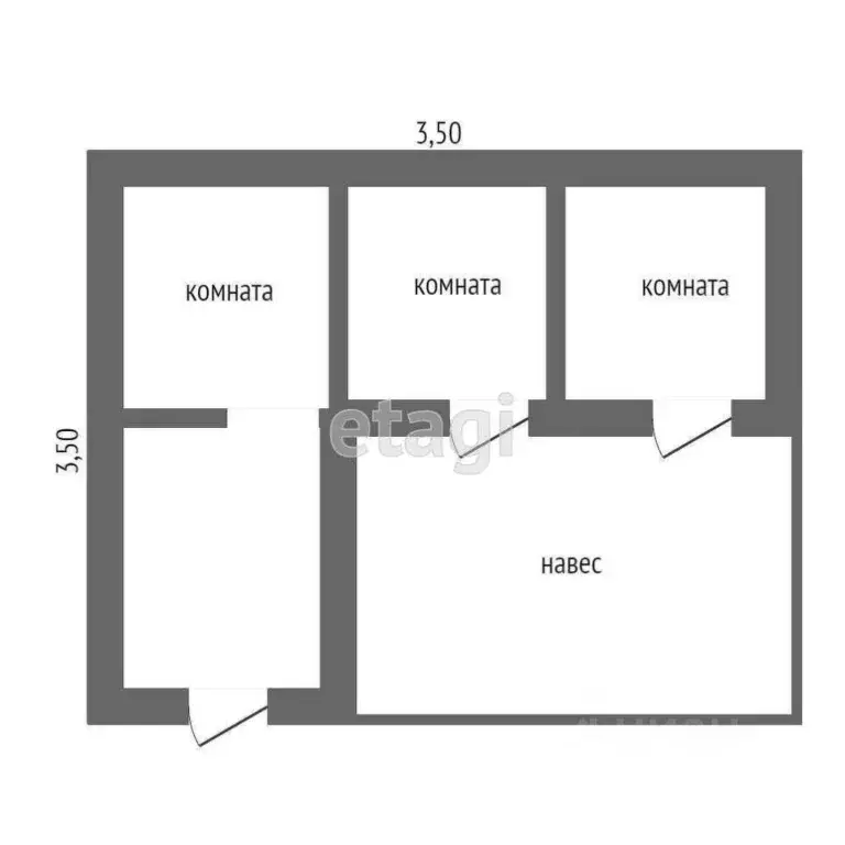 3-к кв. Крым, Евпатория ул. Дувановская, 17 (67.0 м) - Фото 1