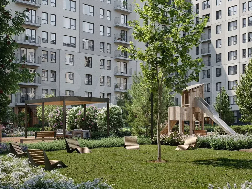 1-к. квартира, 39 м, 6/8 эт. - Фото 1