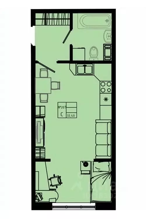 Студия Ленинградская область, Коммунар г. Гатчинский муниципальный ... - Фото 1