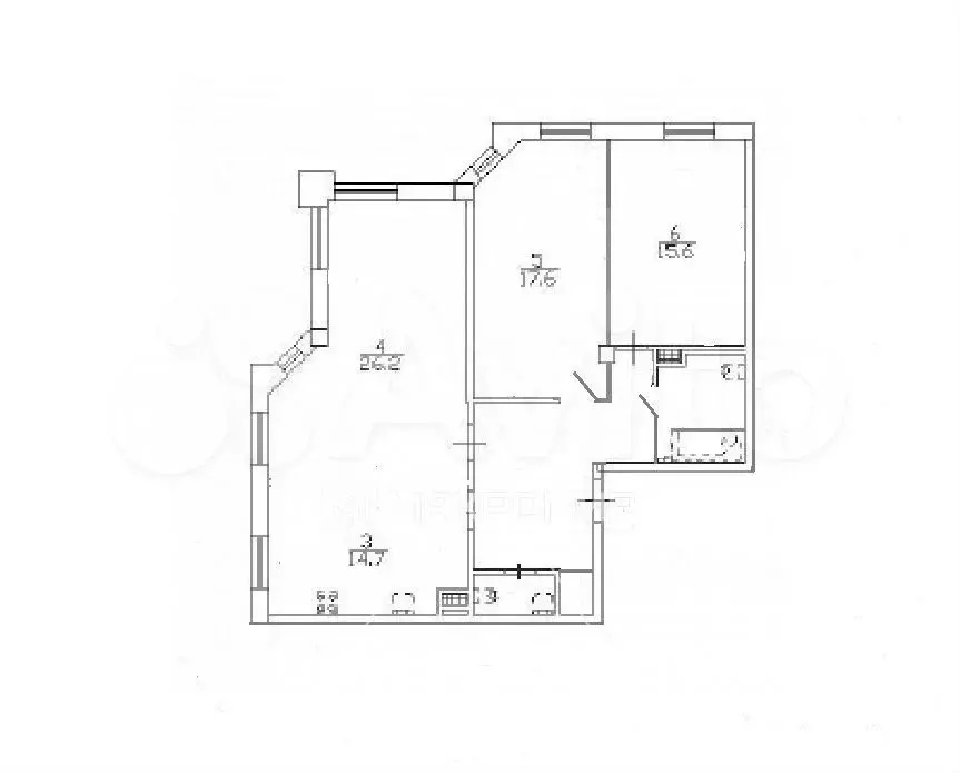3-к. квартира, 98,5 м, 3/25 эт. - Фото 0