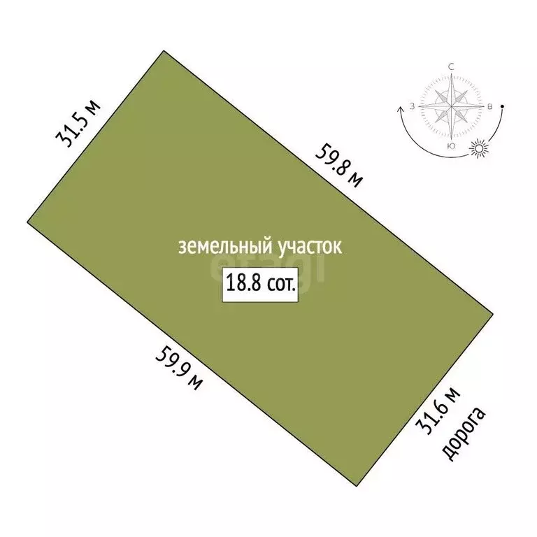 Участок в Челябинская область, Сосновский муниципальный округ, ... - Фото 1