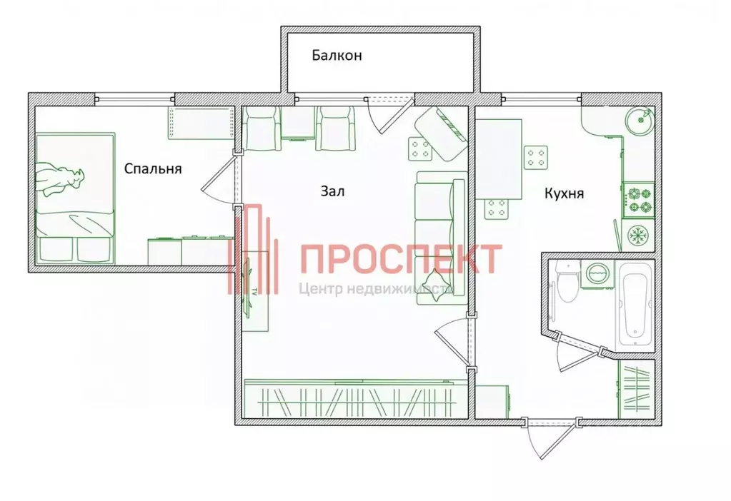 2-к кв. Пензенская область, Пенза ул. Минская, 5А (38.0 м) - Фото 1