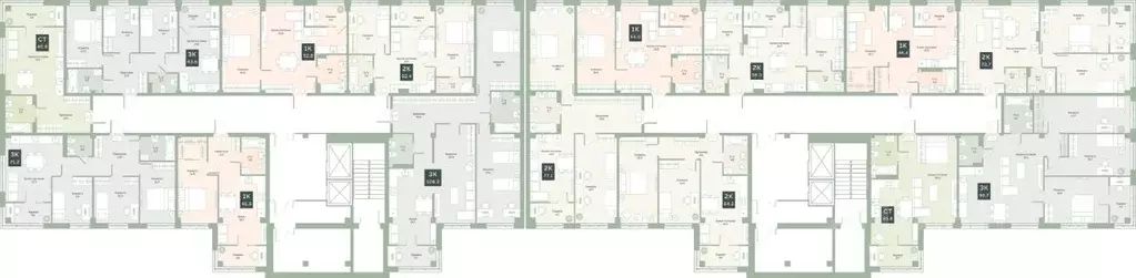 3-к кв. Курганская область, Курган Заозерный жилрайон, 6А мкр, ул. ... - Фото 1