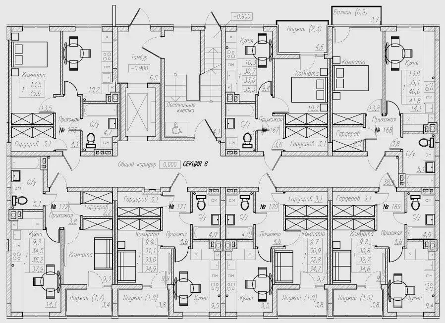 1-к кв. Калининградская область, Пионерский  (40.0 м) - Фото 2