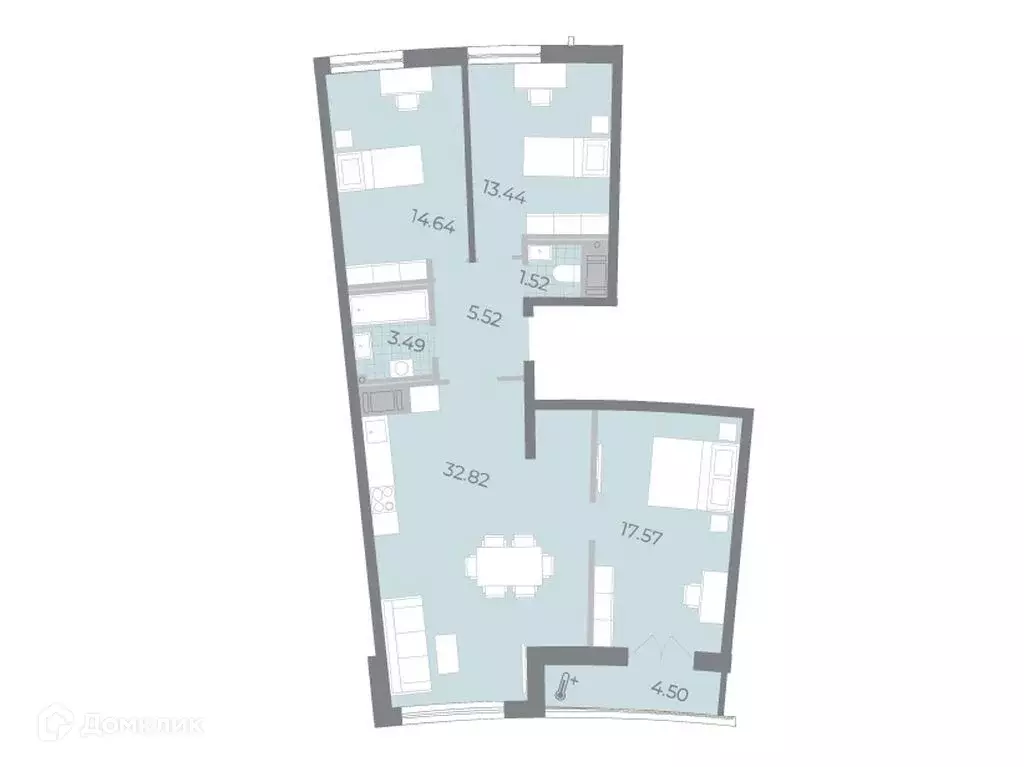 Продаётся 3-к квартира, 91.4 м - Фото 0