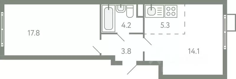 2-к кв. Московская область, Ленинский городской округ, Молоково пгт ... - Фото 1
