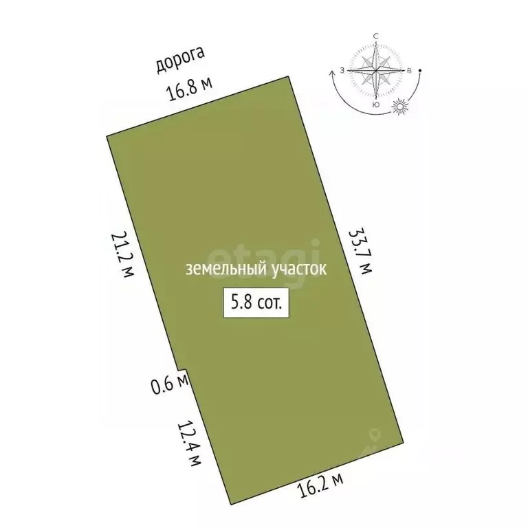 Участок в Ростовская область, Ростов-на-Дону Каменка мкр, ул. ... - Фото 2