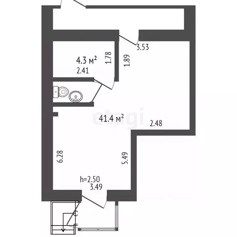 Торговая площадь в Калужская область, Калуга ул. Тельмана, 10 (53 м) - Фото 2
