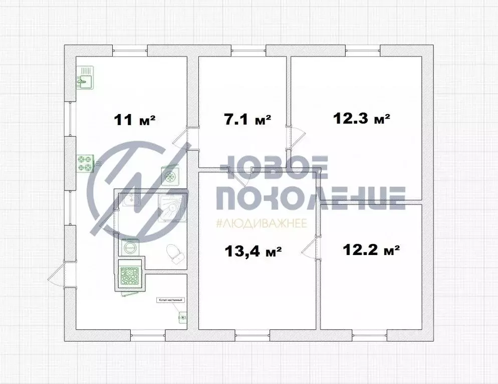 Дом в Омская область, Омск ул. 5-я Островская (70 м) - Фото 2