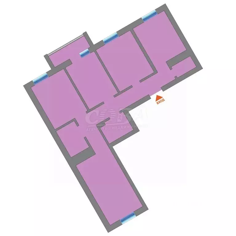 3-к кв. Тюменская область, Тюмень ул. Пермякова, 79 (88.0 м) - Фото 2