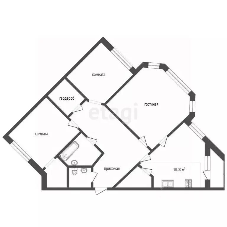 3-к кв. Красноярский край, Норильск Севастопольская ул., 8/3 (124.0 м) - Фото 1