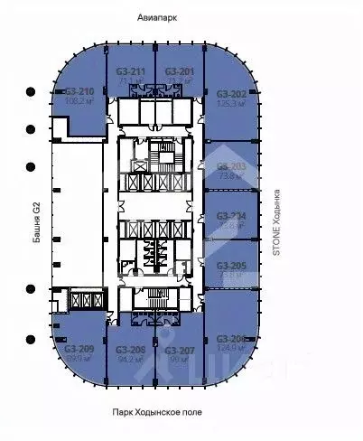 Помещение свободного назначения в Москва Ходынский бул., 20Ас1 (74 м) - Фото 2