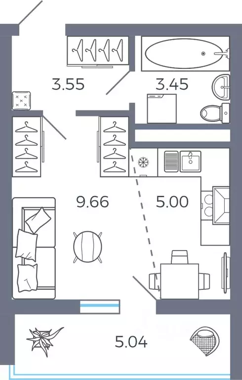 1-к кв. Самарская область, Волжский район, Лопатино с/пос, пос. ... - Фото 1