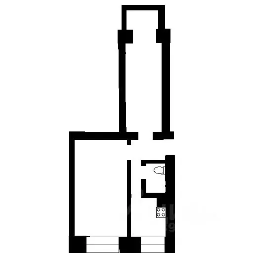 1-к кв. Новосибирская область, Новосибирск ул. Доватора, 19/4 (30.8 м) - Фото 2
