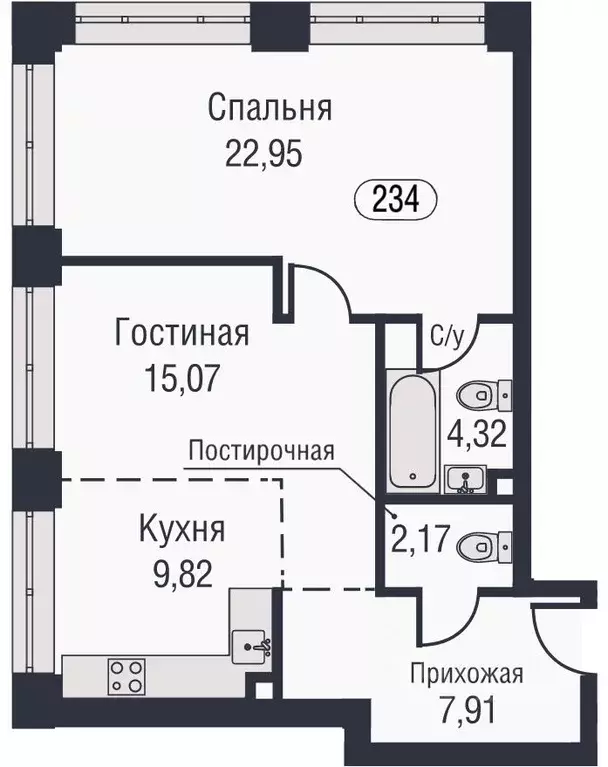 2-к кв. Москва ул. Академика Челомея, 1А (63.8 м) - Фото 0