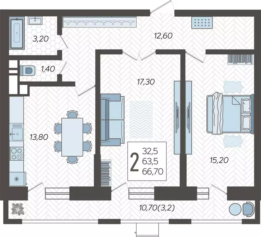 2-к кв. Краснодарский край, Краснодар 9-й километр мкр, ул. ... - Фото 1