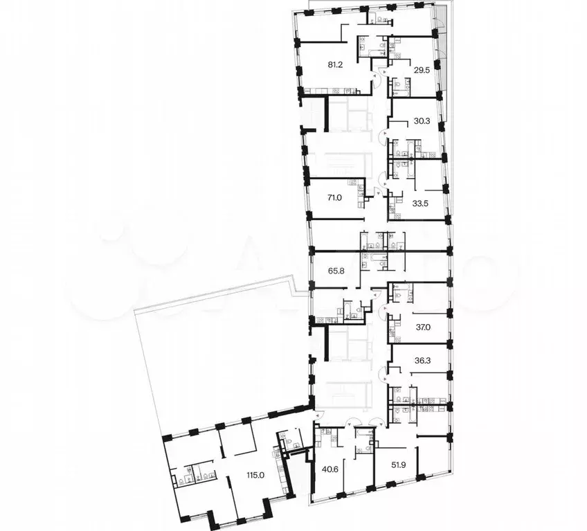 3-к. квартира, 115 м, 3/18 эт. - Фото 0