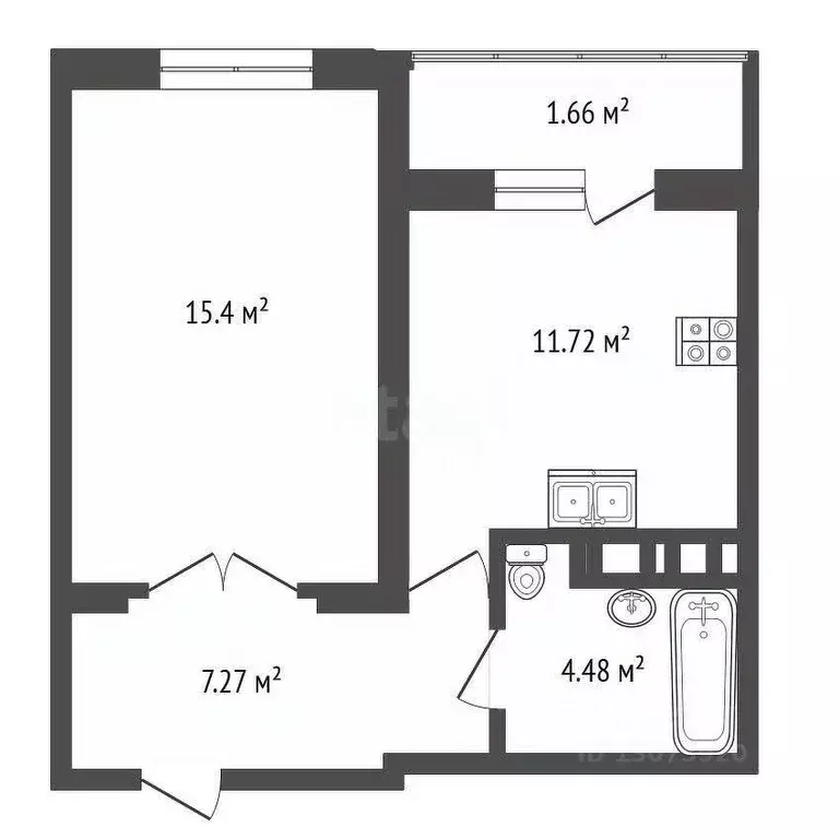 1-к кв. Ярославская область, Ярославль просп. Фрунзе, 47 (40.54 м) - Фото 1