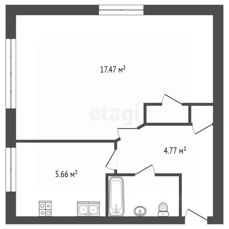 1-к кв. Санкт-Петербург ул. Бутлерова, 24 (31.8 м) - Фото 1