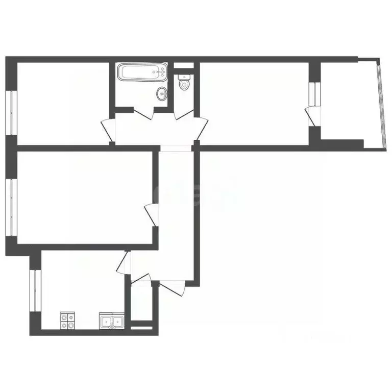 2-к кв. Ростовская область, Ростов-на-Дону Большая Садовая ул., 23 ... - Фото 1