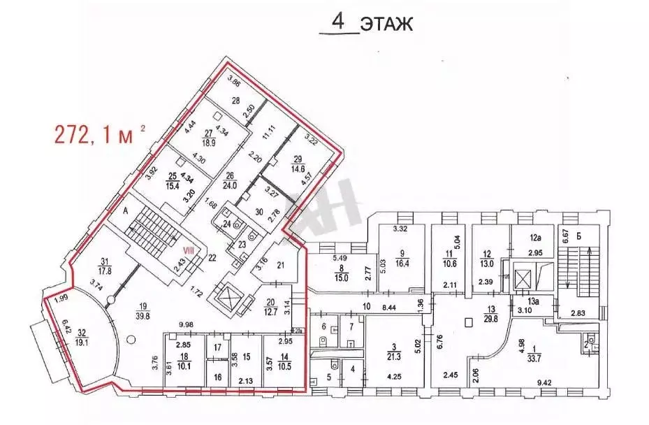 Офис в Москва ул. Большая Якиманка, 17/2С1 (272 м) - Фото 2