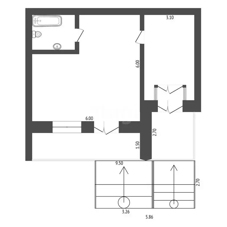 Торговая площадь (50 м) - Фото 1