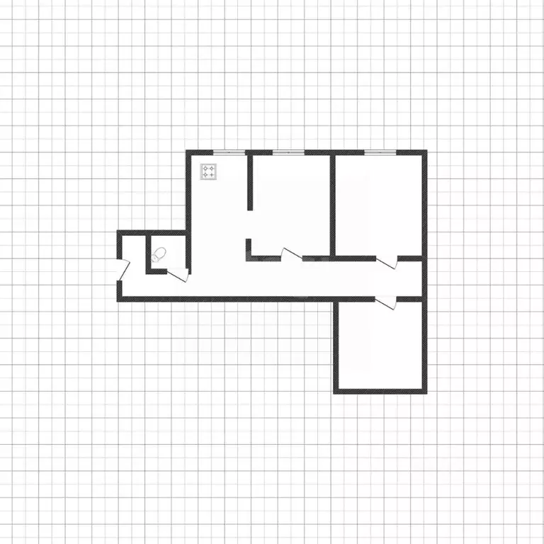3-к кв. Белгородская область, Белгород Октябрьская ул., 23 (51.0 м) - Фото 2