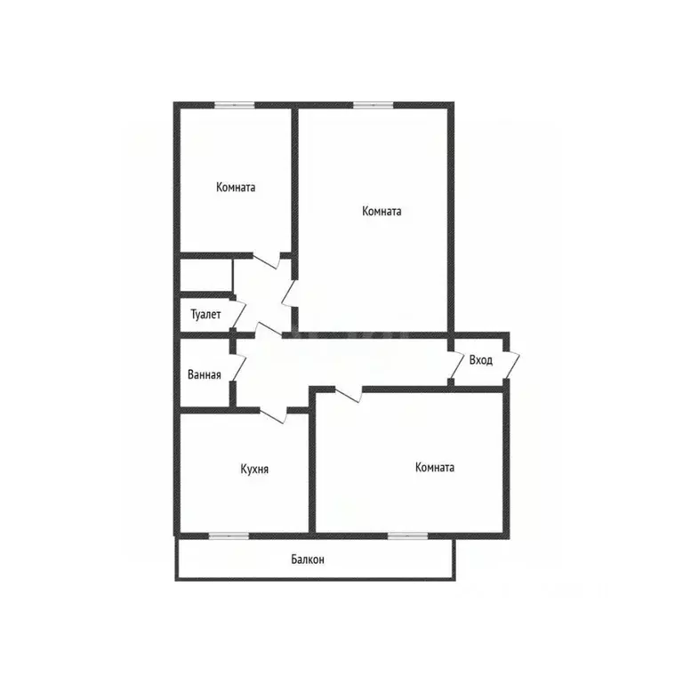 3-к кв. Белгородская область, Яковлевский муниципальный округ, с. ... - Фото 1