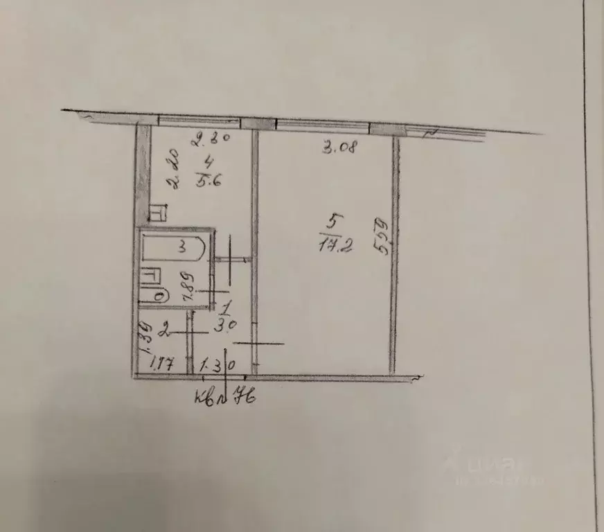 1-к кв. Алтайский край, Барнаул городской округ, Южный рп ул. ... - Фото 1