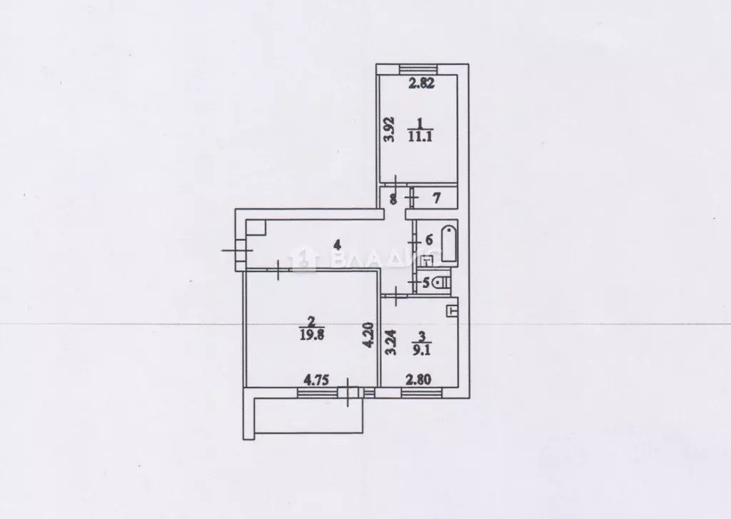 2-к кв. Воронежская область, Воронеж ул. Хользунова, 100 (56.7 м) - Фото 1