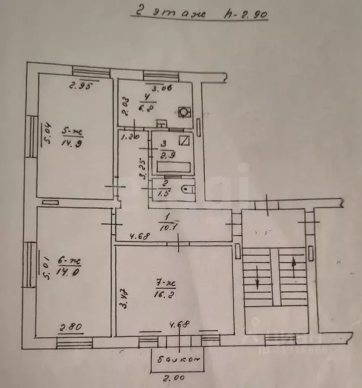 3-к кв. Калининградская область, Пионерский Южная ул., 7 (65.8 м) - Фото 2