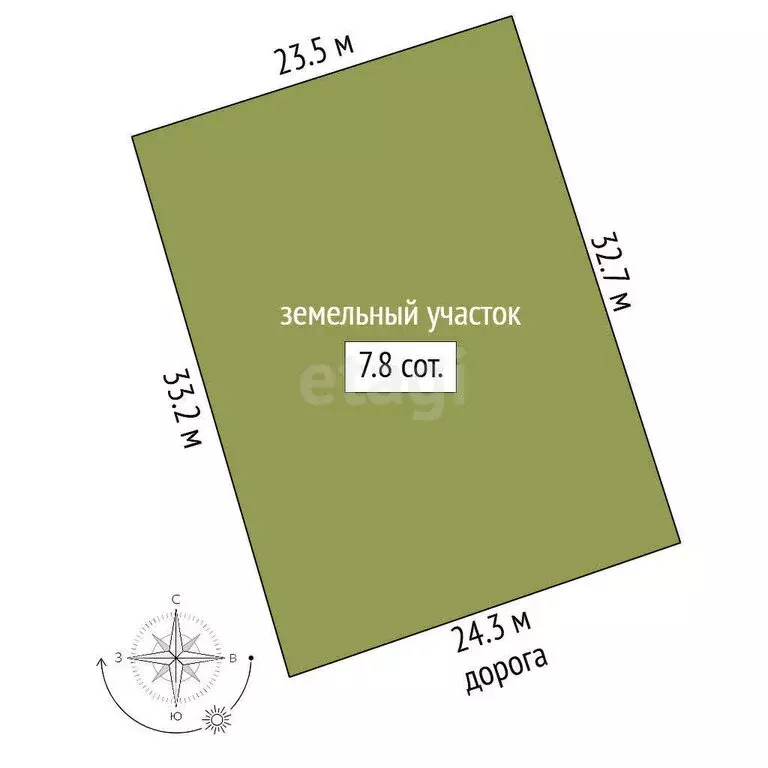 Участок в Ялуторовск, Берёзовая улица (7.85 м) - Фото 1