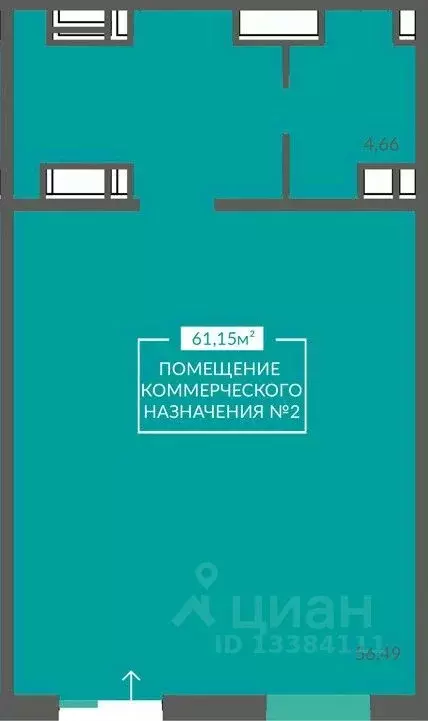 Помещение свободного назначения в Севастополь ш. Балаклавское, 1 (61 ... - Фото 2