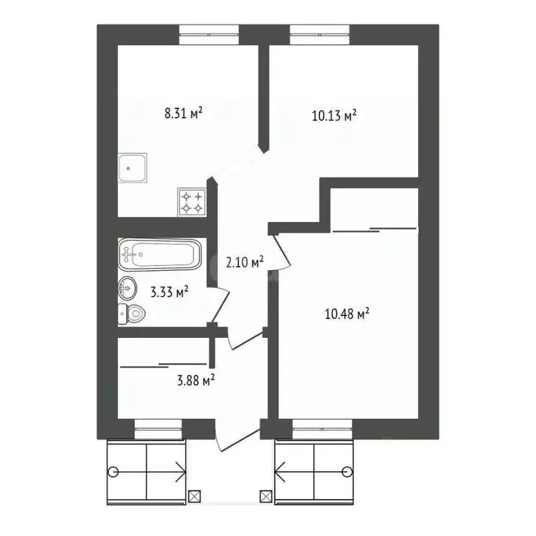 Дом в Амурская область, Благовещенск Аллюр СНТ, 68 (76 м) - Фото 2